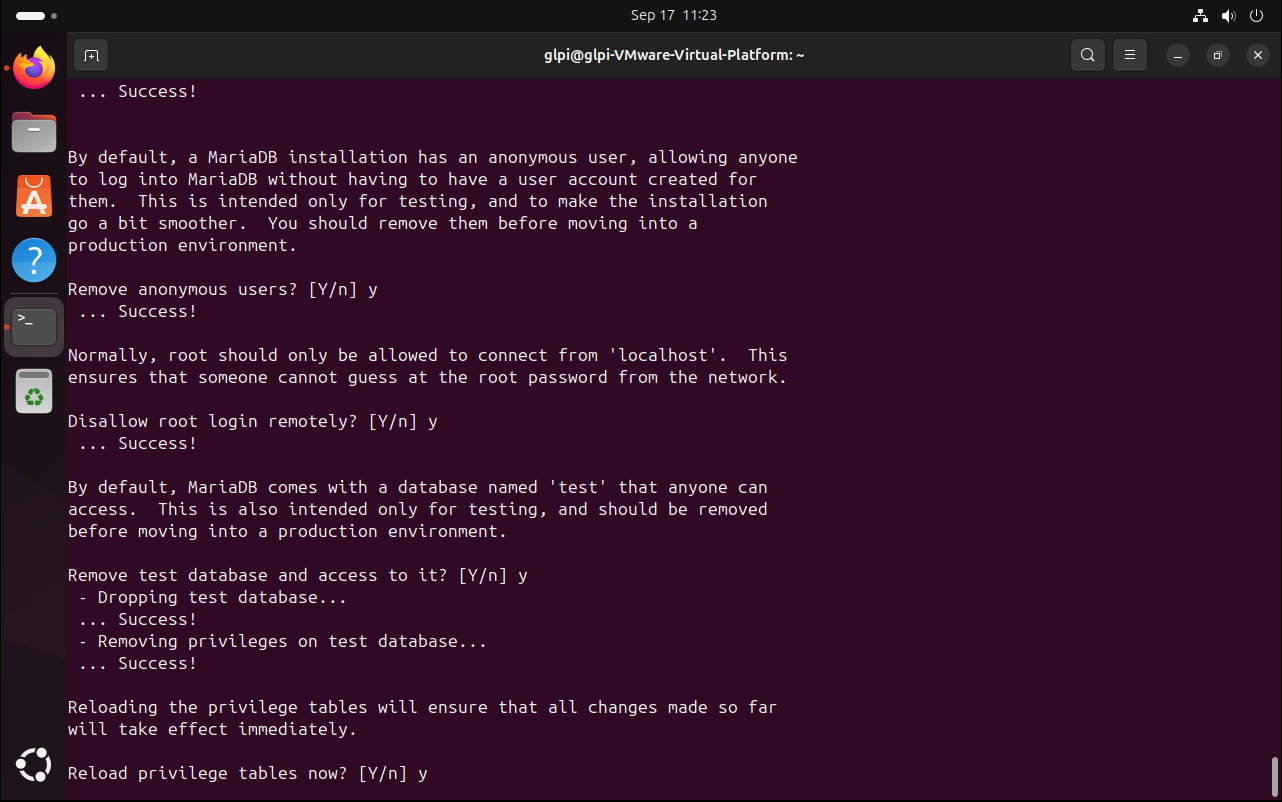 Veritabanı güvenlik yapılandırması adımları